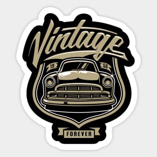 Vintage Cars forever Car lover Sticker